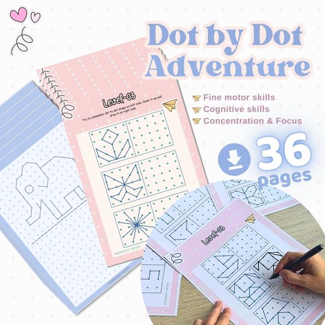 Symmetry Dot to Dot printable